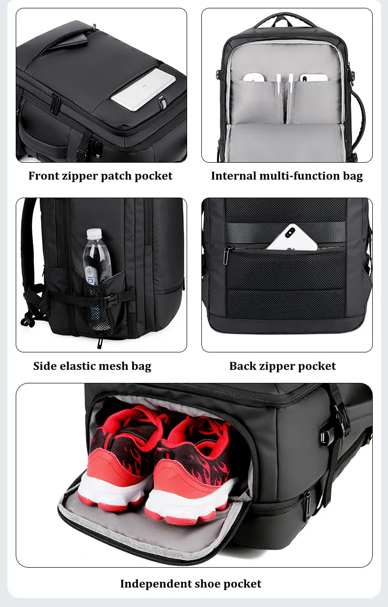 2021 New Designed Waterproof High Quality Business Travel Backpack with High Density Nylon