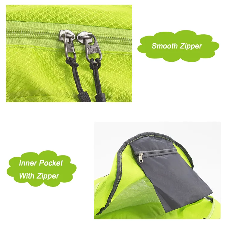 20L Large Capacity Lightweight Foldable Waterproof Backpack Factory, Custom Printed Traveling Hiking Foldable Backpack for Wholesale