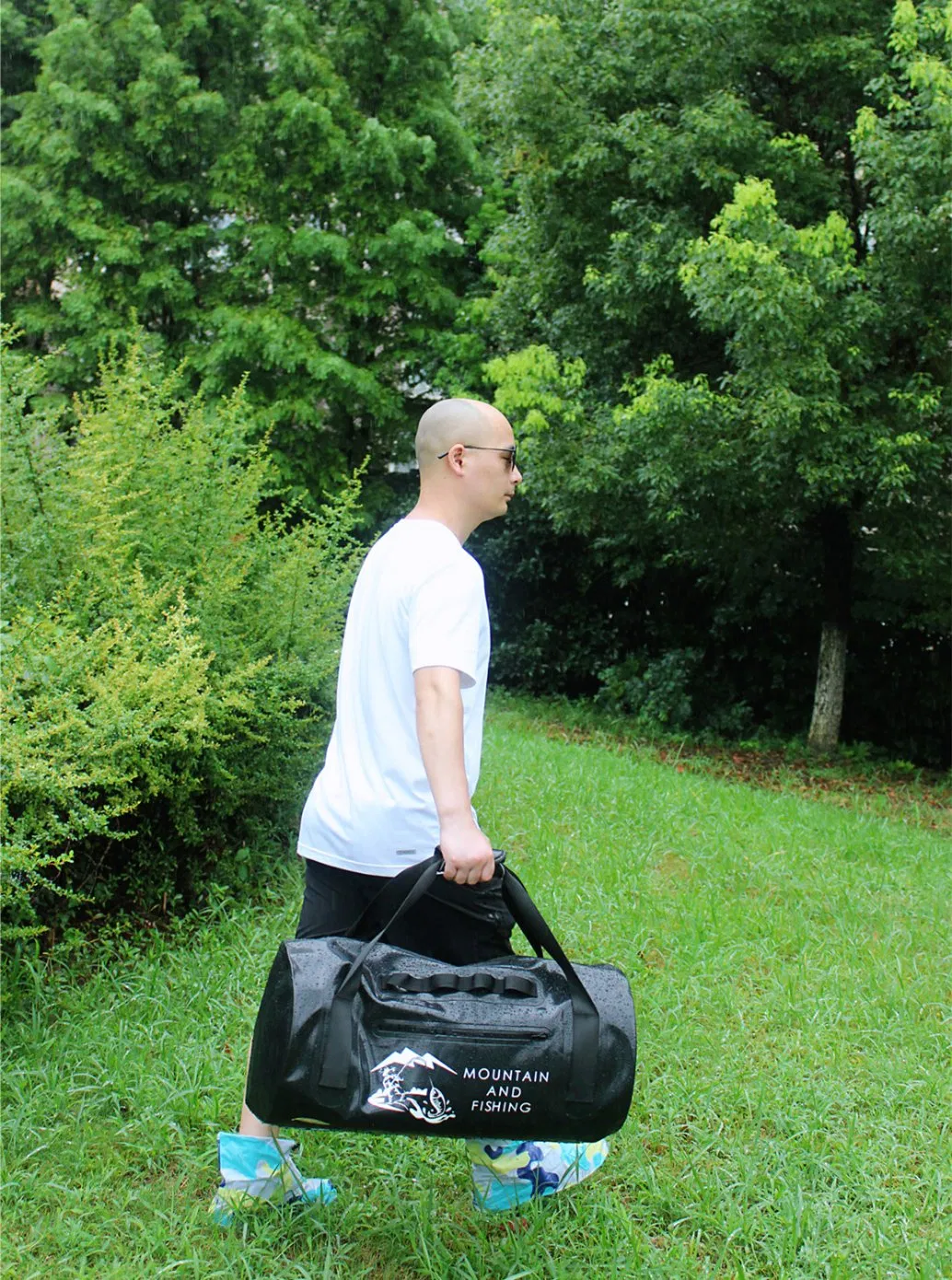 40L/60L Fashion Travel Bag PVC Waterproof Bag Outdoor Waterproof Bag Outdoor Travel Bucket Bag