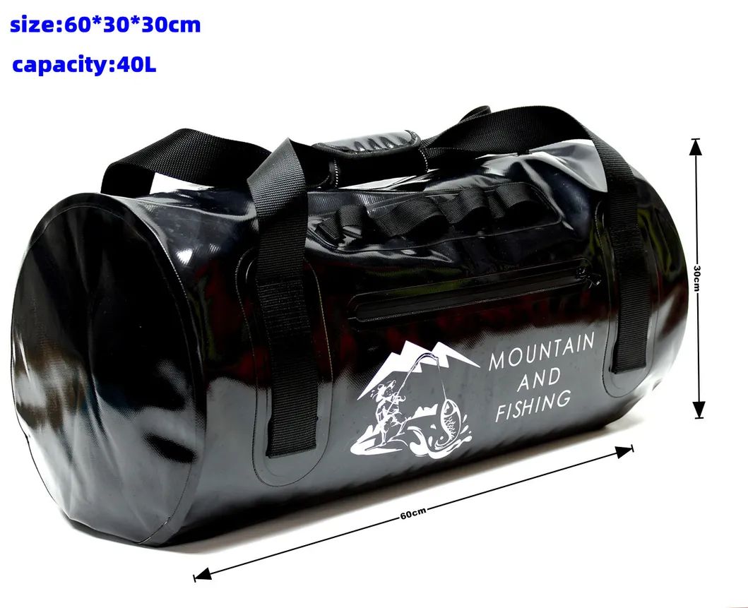 40L/60L Fashion Travel Bag PVC Waterproof Bag Outdoor Waterproof Bag Outdoor Travel Bucket Bag