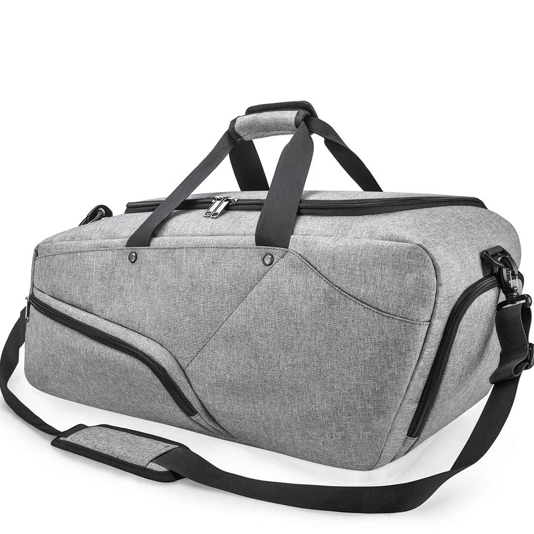 45L Gym Bag Sports Duffle Bag with Shoes Compartment Waterproof Large Travel Duffel Bags Weekender Overnight Bag for Men Women