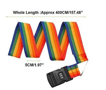 Adjustable Travel Luggage Strap Packing Belt Suitcase Baggage Security Straps Heavy Duty Adjustable Luggage Strap Suitcase Travel Belt Esg10057