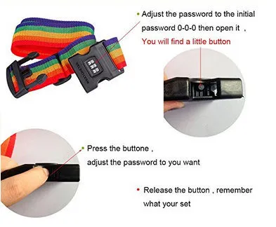 Adjustable Travel Luggage Strap Packing Belt Suitcase Baggage Security Straps Heavy Duty Adjustable Luggage Strap Suitcase Travel Belt Esg10057