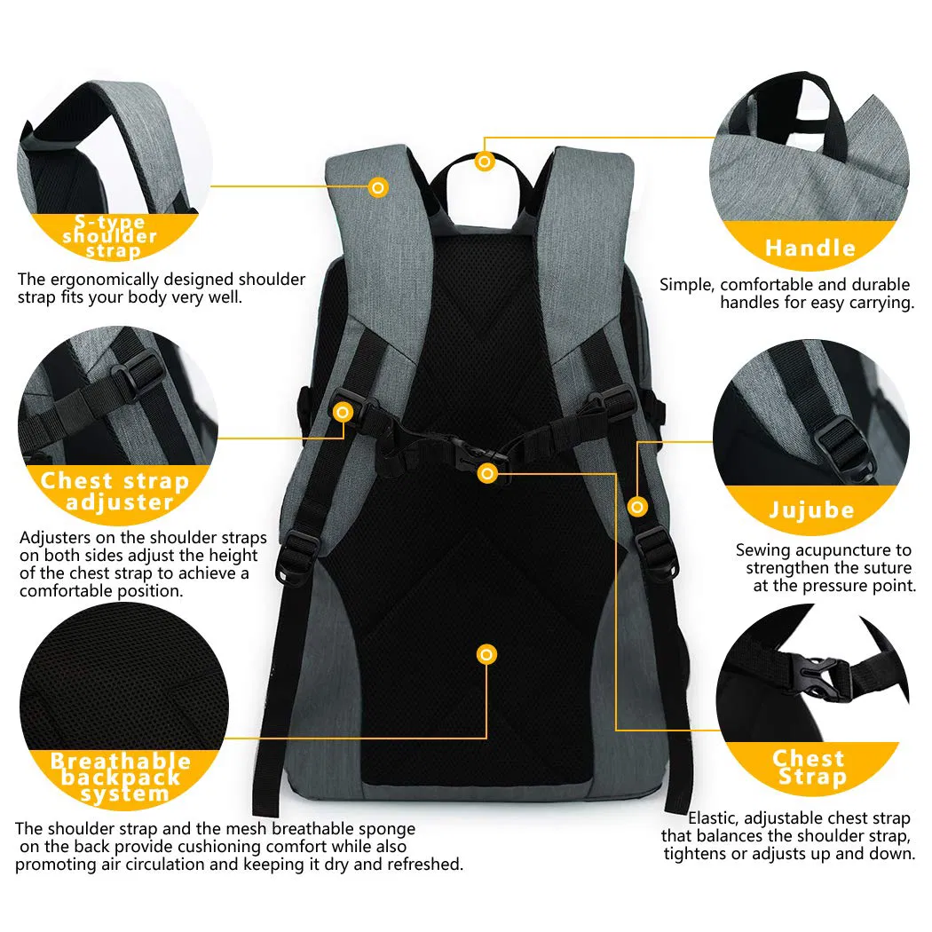 Customize Wholesales Supplier Travel Hiking Camping Sports Waterproof Foldable Large Capacity Fashion Backpack School Bag