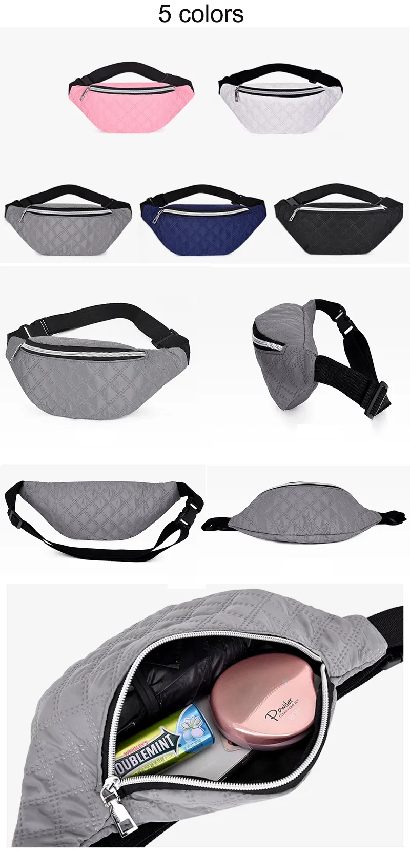 Customized Fashion Crocodile Women Belt Chest Wholesale Waist Packs Nurse Hiking Men Clear Factory Bag All Over Print Workout for Running Custom Fanny Pack