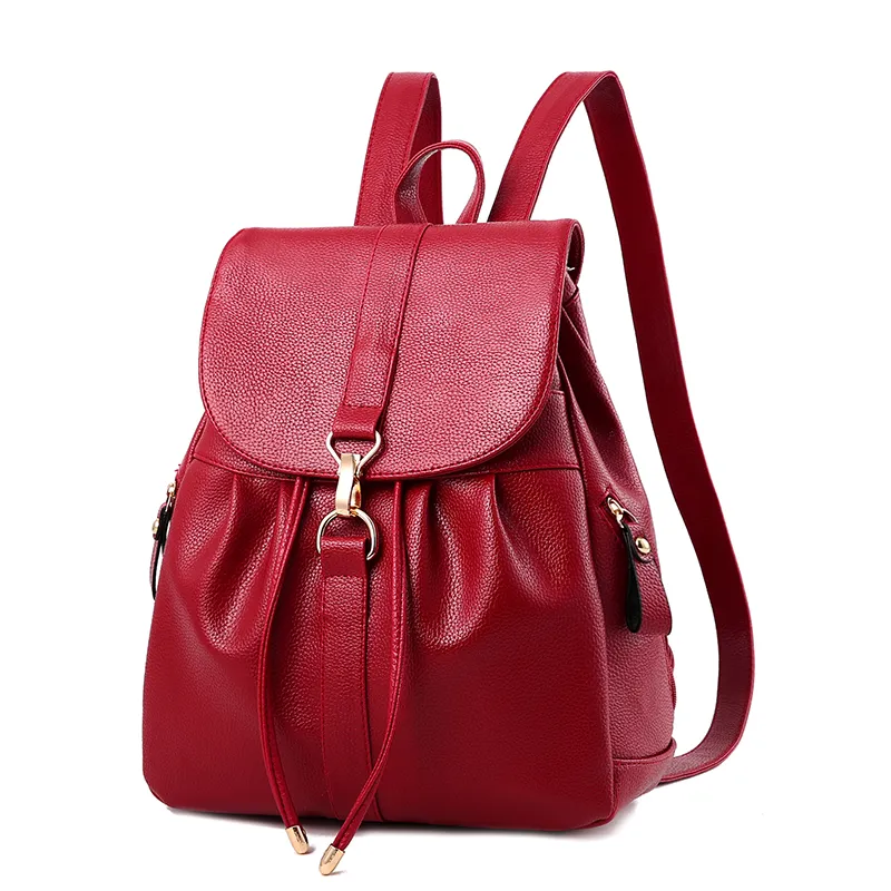 Designer PU Leather Ladies Bags Woman Handbag Backpack