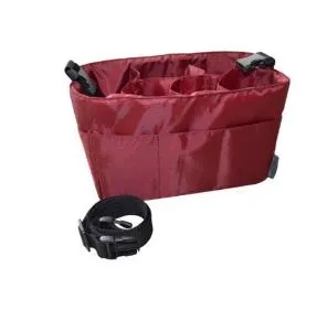 Diaper Bag Insert Organizer for Stylish Moms, Burgundy(More Color Options Available), 12 pockets, Turn Your Favorite Tote Bag into A Trendy Diaper Bag, by Mommy