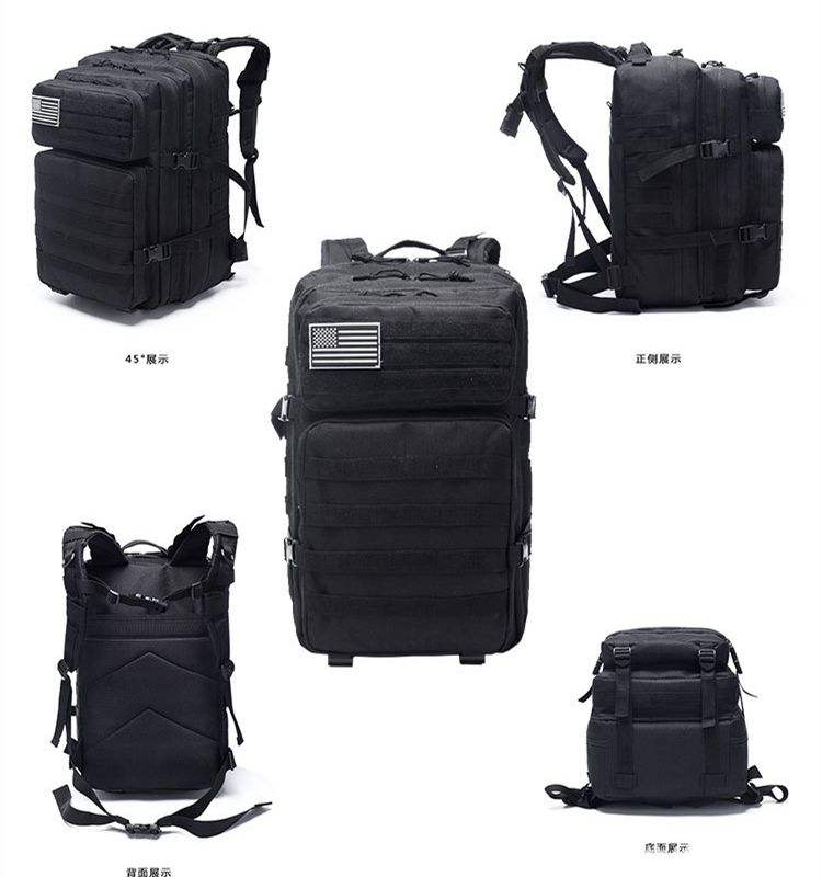 Esdy 3 Day Assault Pack Tactical Molle Bag Outdoor Sports Traveling Backpack