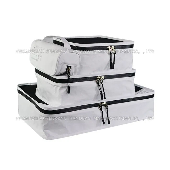 Fashionable Travel Set Overnight Bag Tyvek Set Bag Professional 4PC Set Packing Cubes for Travel