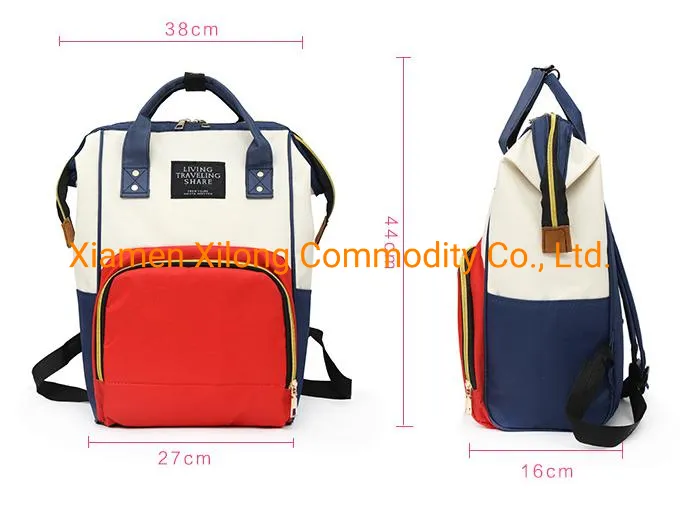 High Quality Waterproof Diaper Bag Baby Mummy Travel Nappy Backpack Bags with Stroller Organizer