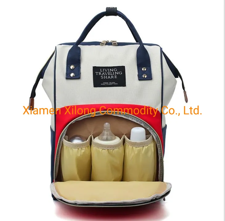 High Quality Waterproof Diaper Bag Baby Mummy Travel Nappy Backpack Bags with Stroller Organizer