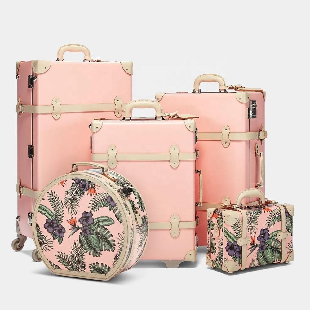 Hot Sale Pretty Girls Travel Storage Leather Suitcase