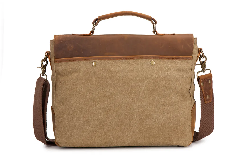 Khaki Canvas Newest Shoulder Bag Messenger Bag