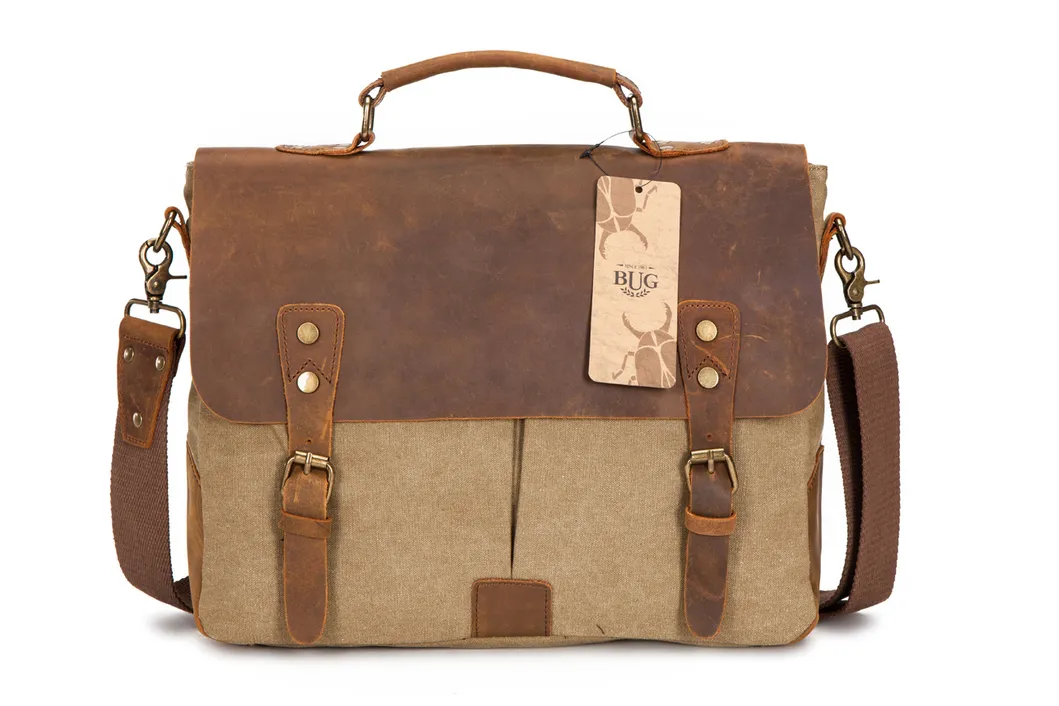 Khaki Canvas Newest Shoulder Bag Messenger Bag