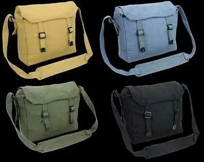 Men Ladies Shoulder Messenger Military Vintage Bag Army Haversack Retro Satchel