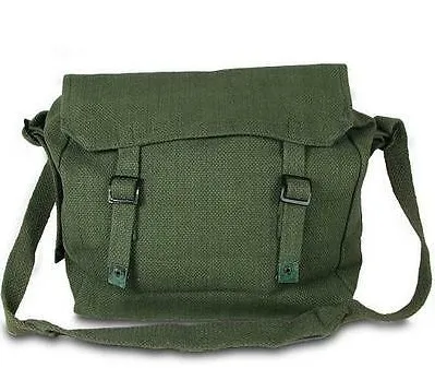 Men Ladies Shoulder Messenger Military Vintage Bag Army Haversack Retro Satchel