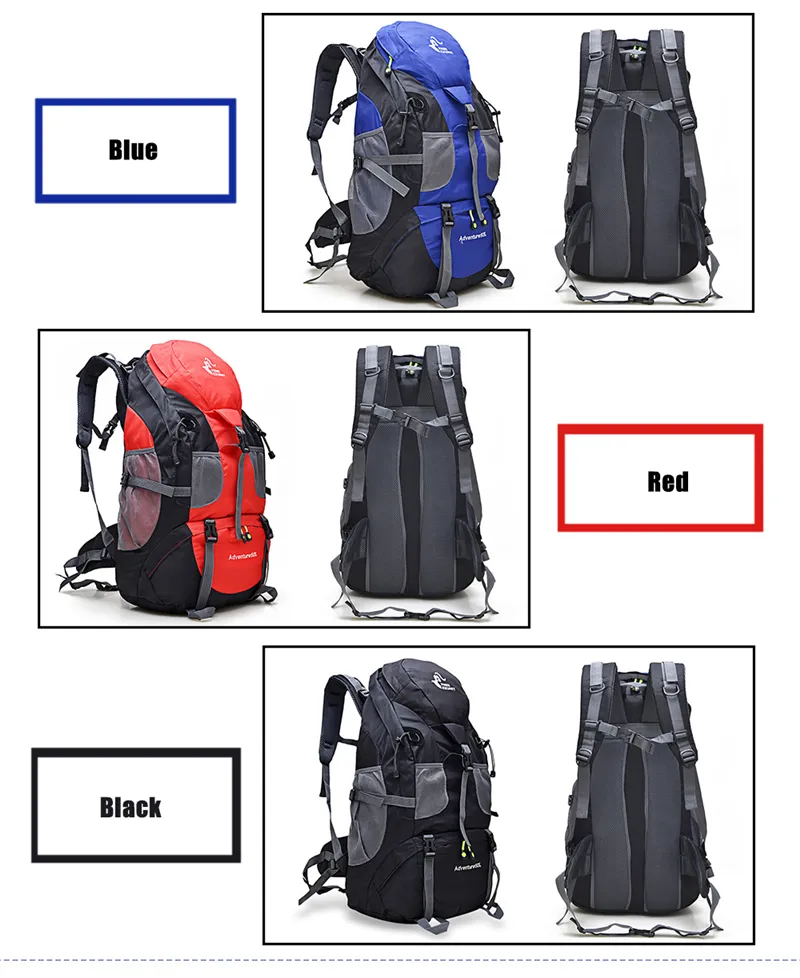 New 50L & 60L Outdoor Backpack Camping Climbing Bag Waterproof Mountaineering Hiking Backpacks Sport Bag Climbing Rucksack