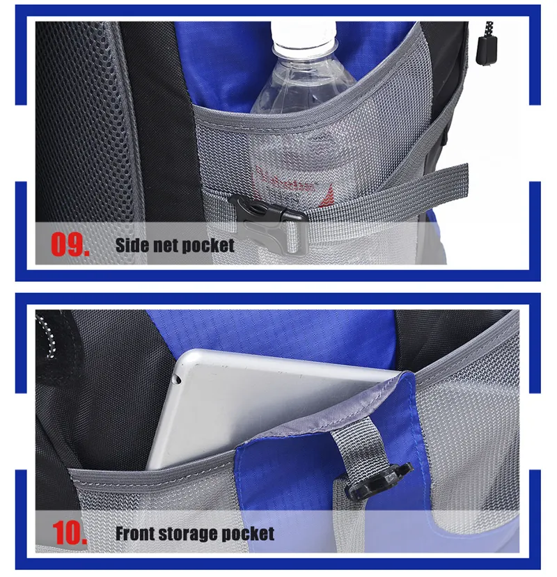 New 50L & 60L Outdoor Backpack Camping Climbing Bag Waterproof Mountaineering Hiking Backpacks Sport Bag Climbing Rucksack