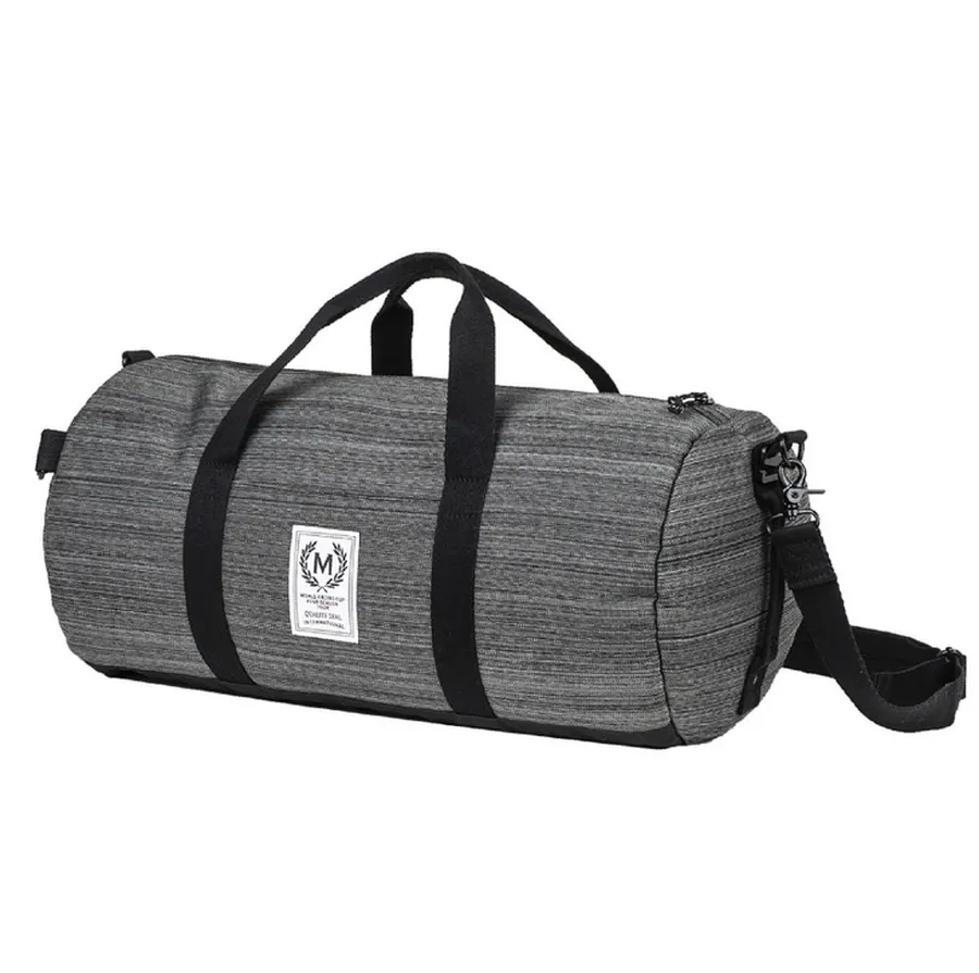 Premium Heavy Duty Cylinder Portable Men Travel Weekender Overnight Duffel Bag Gym Fitness Basketball Sport Duffle Bag Carry Handbag