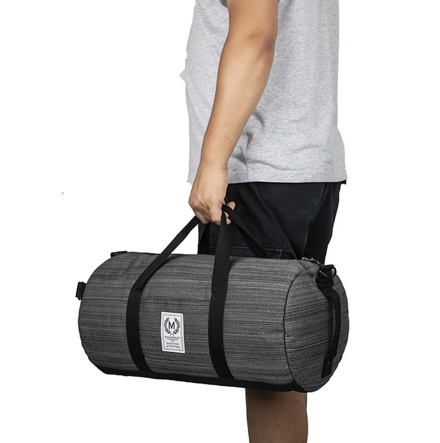 Premium Heavy Duty Cylinder Portable Men Travel Weekender Overnight Duffel Bag Gym Fitness Basketball Sport Duffle Bag Carry Handbag