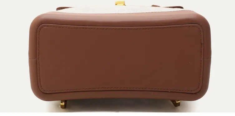 PU Straw Mixed Material Summer Autumn Fashion Women Backpack