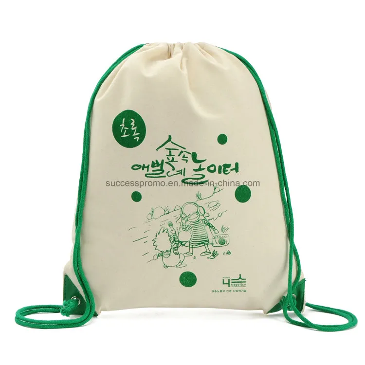 Recycled Polyester Promotion Outdoor Sport Drawstring Backpack Bag for Traveling