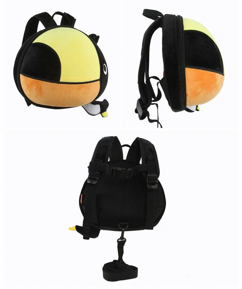 Supercute Wholesale Animal Toucan Anti-Lost Backpack for Kids with Harness