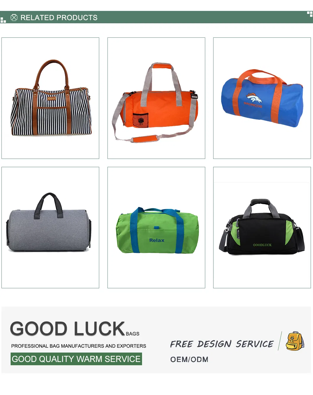 Unisex Overnight Bag Light Duffle Bag for Travel