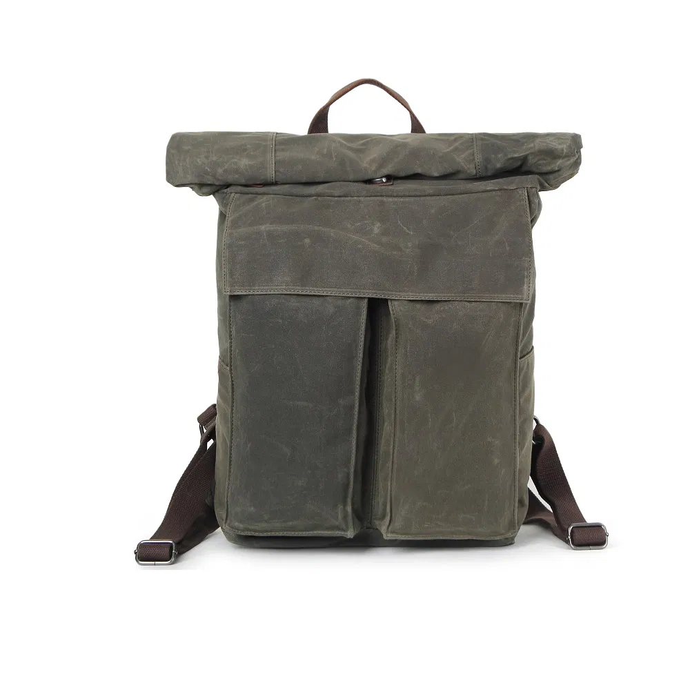 Waterproof Canvas Big Capacity Vintage Travel Backpack (RSF-2050)