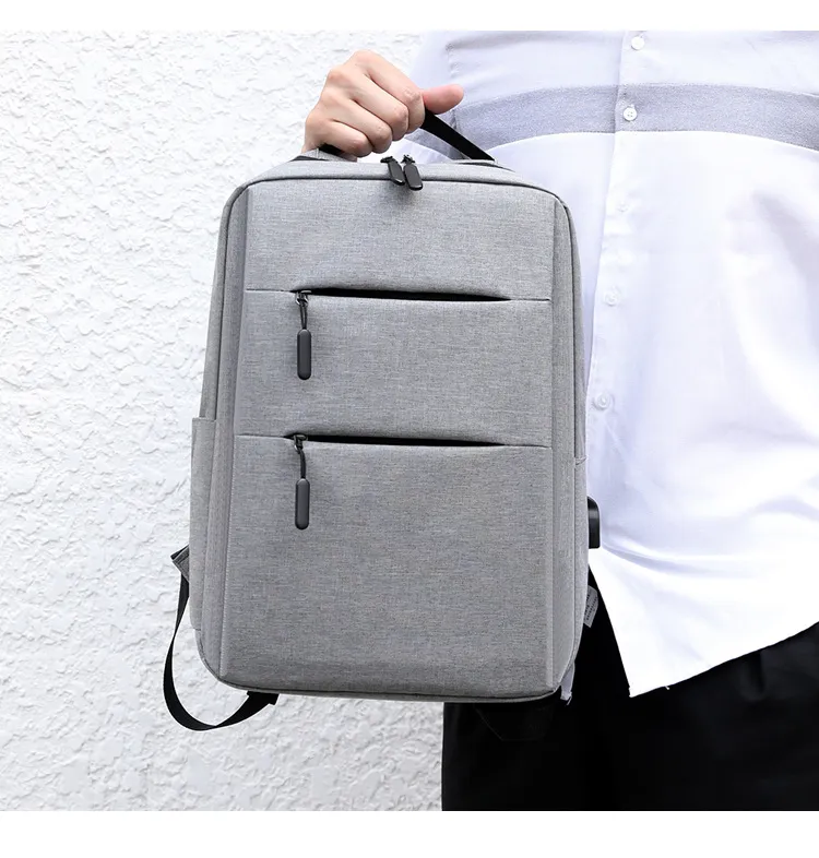 Waterproof Cotton Linen Travelling Security Anti-Theft Laptop Business Backpack