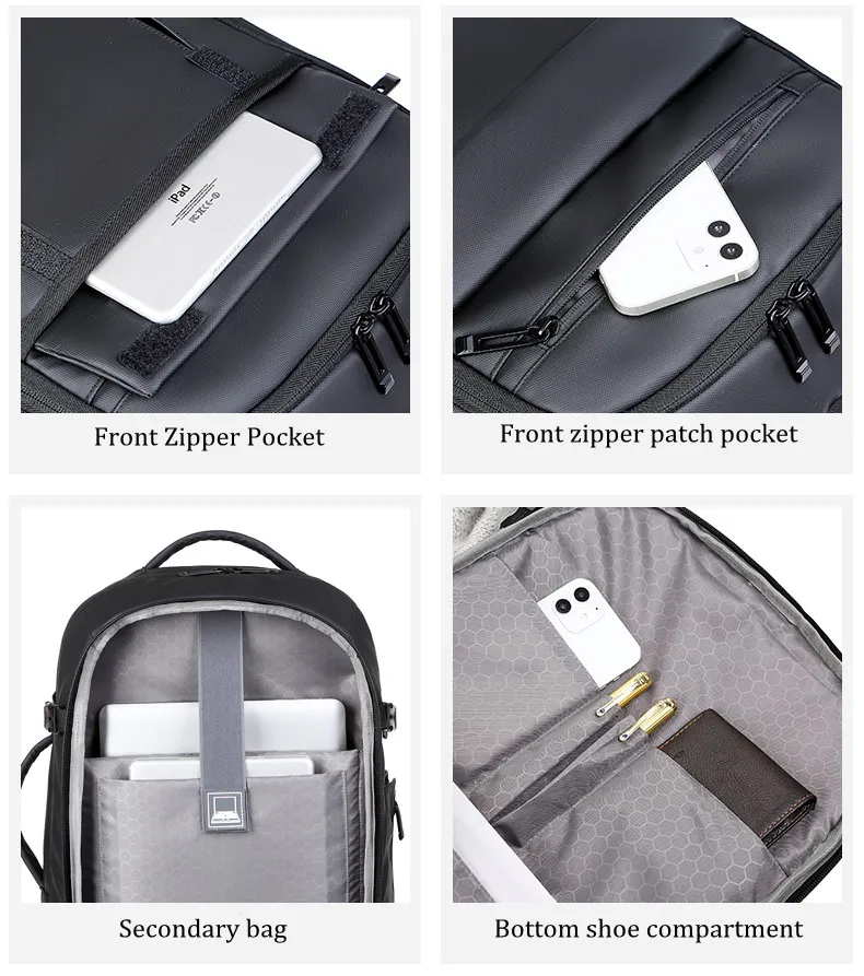 Waterproof High Quality Business Travel School Briefcase Backpack Laptop Bags