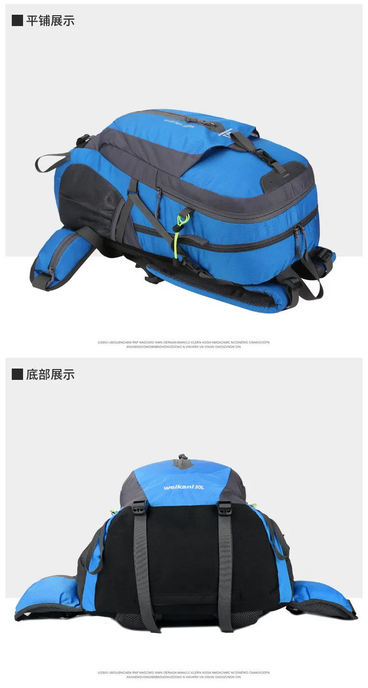 Waterproof Large Capacity Mountain Camping Traveling Bags Hiking Climbing Backpack