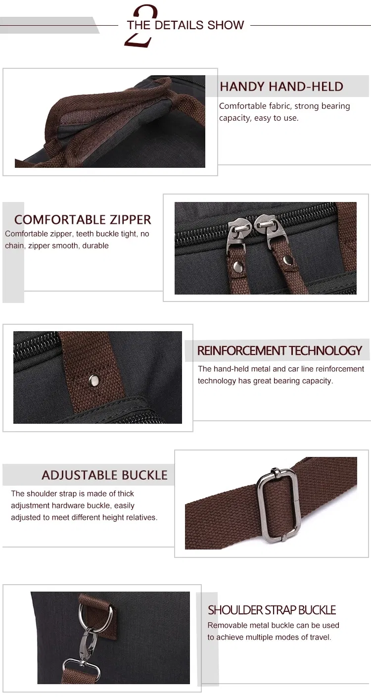 Waterproof Polyester Canvas Large Capacity Traveling Duffle Bag Handbag Luggage Bag