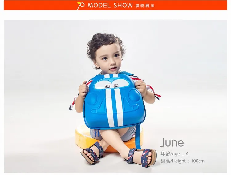 Wholesale Stylish Christmas Travel EVA 3D Kindergarten Car Children Toys School Backpack Bag